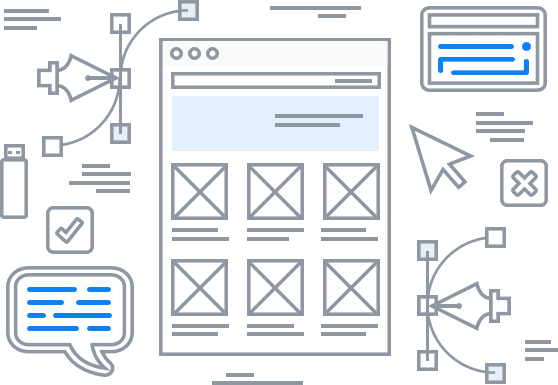 Vector Graphic of Personal Website